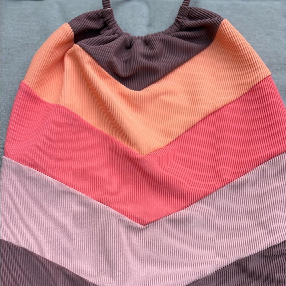 Beach Riot Multicolor Chevron One Piece - Picture 3 of 6